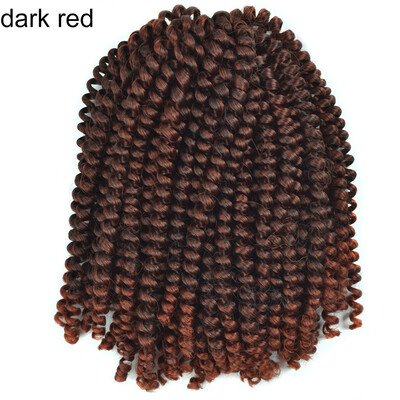 

Chorliss Crochet Braids Ombre Spring Twist Hair Kanekalon Synthetic Hair Extensions Braids 110gpack for women 8Inch Blonde Bug