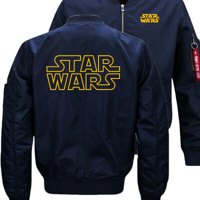 

Star Wars Unisex Cold Proof Bomber Flight Flying Jacket Winter thicken Warm Zipper Men Jackets Anime Mens Casual Coat