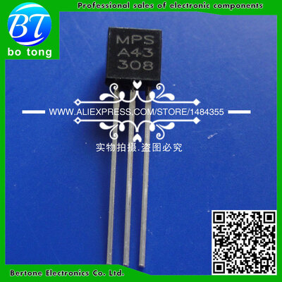 

MPSA43 TO-92 NPN Transistors A43 100pcsbag