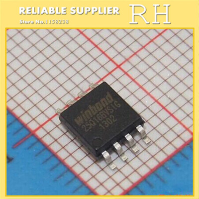 

10PCSLOT W25Q16BVSIG W25Q16BVSSIG FLASH 16MBIT 104MHZ 8SOIC