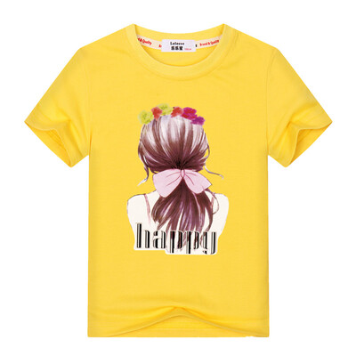 

Brand Kids 3-13Y Baby Girls Princess T-Shirt Новые летние с коротким рукавом Тройники для детей Верхняя одежда Cute Cartoon Patter