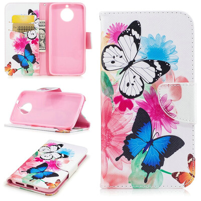 

BEFOSPEY Painting PU LeatherSoft TPU Card Slot Stand Wallet Case For Motorola Moto G5S 52"2017