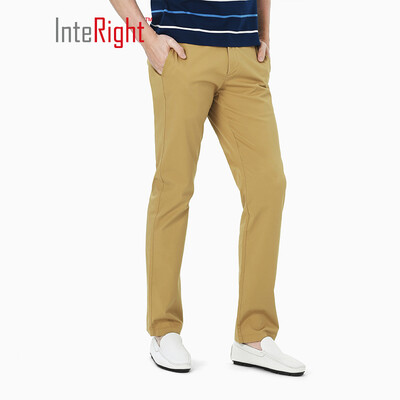 

INTERIGHT casual pants mens cotton ammonia business casual pants dark blue 34 yards