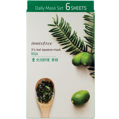 

Yue poetry wind Yin (innisfree) really fresh moisturizing mask - Torreya grandis 20ml * 6 (moisturizing moisturizing sleep skin care skin care products