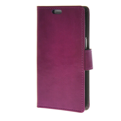 

MOONCASE Smooth Skin PU Wallet Flip Card Stand Back Leather Case Cover for Samsung Galaxy J1 Purple