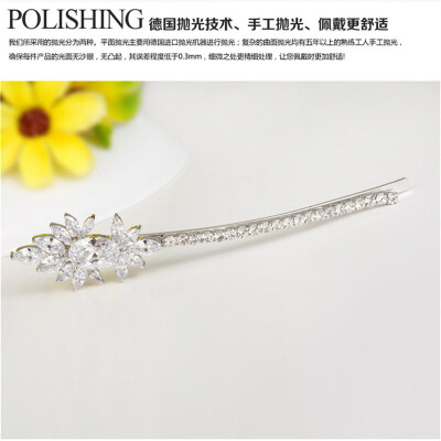 

Aiyaya Royal Style Design Teardrops AAA+ Cubic Zircon Mrico Crystal Hairpins