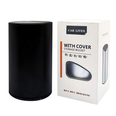 

Caraline car ashtray car with ashtray with lid storage bin glove box black