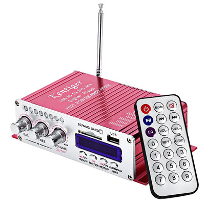

HY - 502 12V 2CH Hi-Fi Stereo Speaker Output Power Amplifier USB SD Card Player