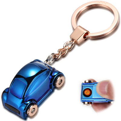 

Authentic zobo car key ring USB charging cigarette lighter mini car model key ring car ornaments birthday gift ZB-583 black