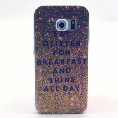 

в случае Samsung S6 края мити ультра - худышка блеск роскоши кристалл Diamond прозрачные обложки для Samsung S6 края гальванических методов