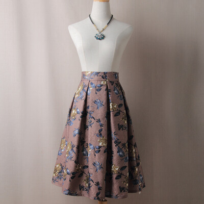 

BACHASH Осень Зима Женщины Синие юбки Мода Весна Повседневный Плиссированные бальное платье Женские юбки S-XL