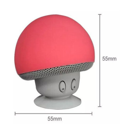 

Cartoon Mushroom Head Mini Bluetooth Stereo Built-in Microphone Hands-free Wireless Portable Sucker Mobile Phone stand Mini Speake