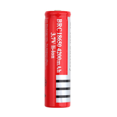 

18650 литий-ионная 4200mAh 3.7V Емкость аккумуляторная батарея для фонарика