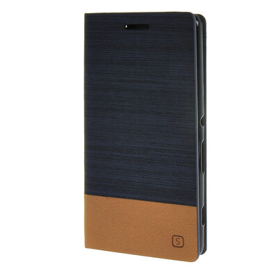 

MOONCASE ЧЕХОЛ ДЛЯ Sony Xperia C4 Leather Wallet Flip Card Holster Pouch Stand Back Dark blue