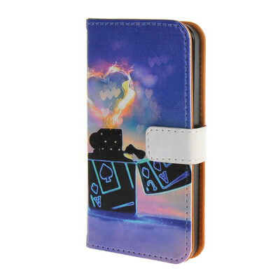 

MOONCASE Чехол для iPhone 5 / 5г / 5С Премиум PU кожаный бумажник флип стиль и kickstand дизайн крышки случая / a04