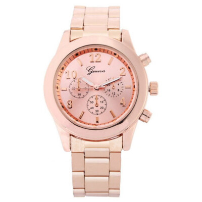 

Women Girl Unisex Exquisite Charm Geneva Stainless Steel Quartz Wrist Watch