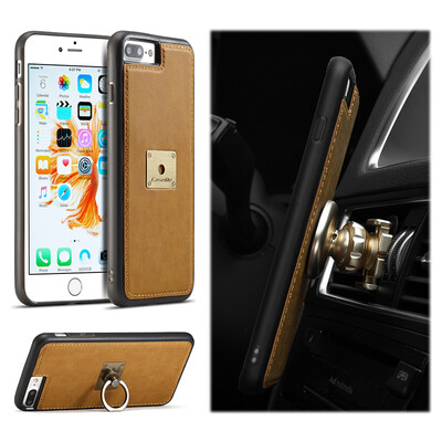 

Iphone 7 Plus/8 Plus роскошью кожаного торговли многофункциональный автомобильное кольцо защите охватывают телефон дело