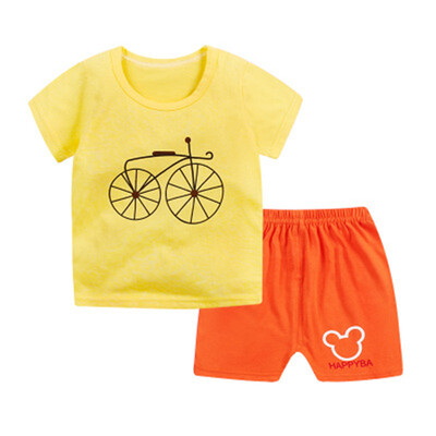 

2018 children Autumn Pajamas clothing Set Boys & girls Cartoon Sleepwear Suit Set kids 2-piece baby clothes