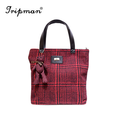 

Tripman New fashion Shoulder handbags designer brand canvas women messenger bag little bear decoration women casual tote bag