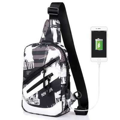 

A mountain new mens casual shoulder bag sports fashion chest pack