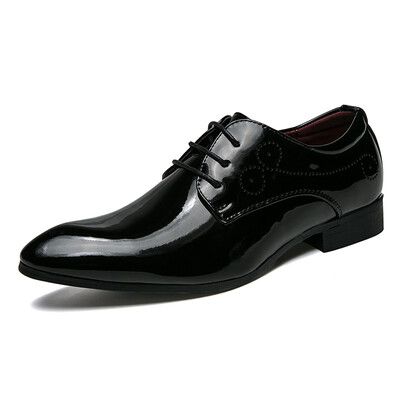 

Mens dress shoes pointed toe oxford shoes