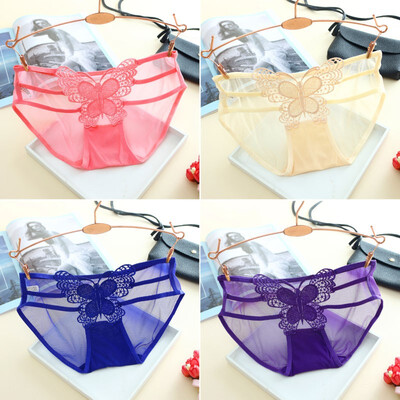 

Girls Appliques briefs panties hollow underwear 7 colors transparent intimates teenage small bragas