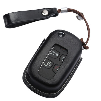 

Bopai handmade keychain High quality suede leather car key case Customized car keychain black