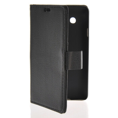 

MOONCASE Slim Leather Side Flip Wallet Card Slot Pouch Stand Back чехол для LG L60 Black