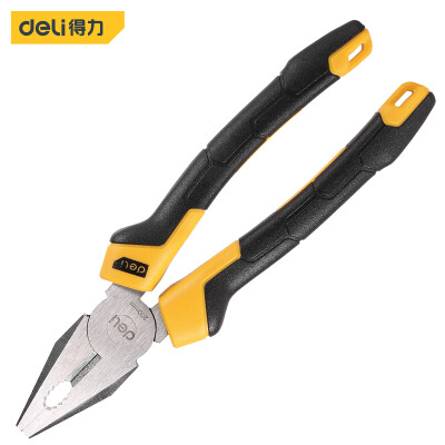 

Deli deli plastic handle wire pliers 60th chrome vanadium steel vise multifunctional pliers wire cutters 8 inch DL2008Z