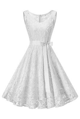 

Vintage Floral Lace Pleated Dress Women Sleeveless V-Neck Elegant Party Sexy Dresses
