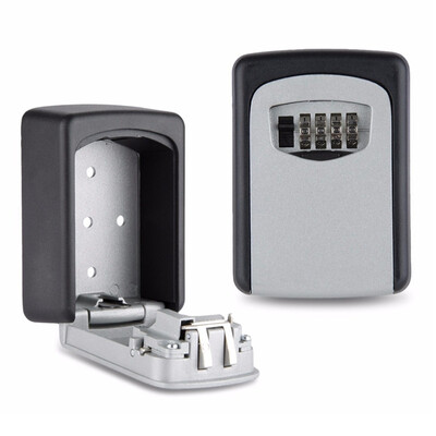 

4-Digit Resettable Combination Wall Mount Key Storage Lock Box for Outdoor&Indoors Holds Up to 5 Keys