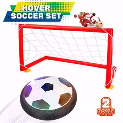 

Kids Toys Soccer Goal Set Hover Football with 2 Gates for Kid Christmas Gifts Sports Boys Girls Air Power Training Ball Indoor Out