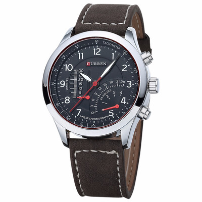 

CURREN 8152 Mens Quartz Watches Top Brand Luxury Men Wristwatches Men Military Leather Relogio Masculino Sports Watch