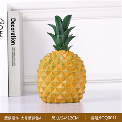 

Nordic ins resin pineapple Piggy Bank figurines bedroom personality decoration living room TV cabinet decorative ornaments
