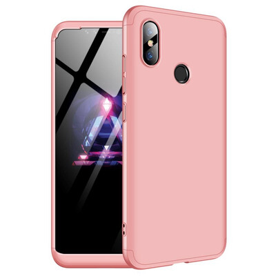 

MOONCASE Three-parts structure design Full Protection Hard Plastic Combination Case for Xiaomi Mi 8 Pink