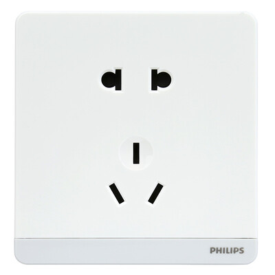 

Philips (Филипс) убегающих серия переключатель гнезда 10A розетка пяти отверстий с помощью одного органа управления переключением