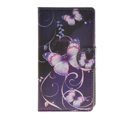 

MOONCASE Flower style Leather Side Flip Wallet Card Slot Stand Pouch Case Cover for Microsoft Lumia 532