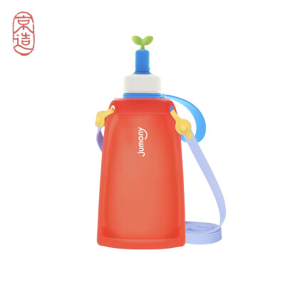 

Beijing made x Siliman sillymann silicone water bag children baby anti-fall male&female students outdoor portable water bottle sports cup blue 300ml