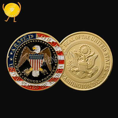 

US Army 24k Gold Coin Quality Eagle Souvenir Coins Quality Unique Gifts Metal Crafts Round Coin
