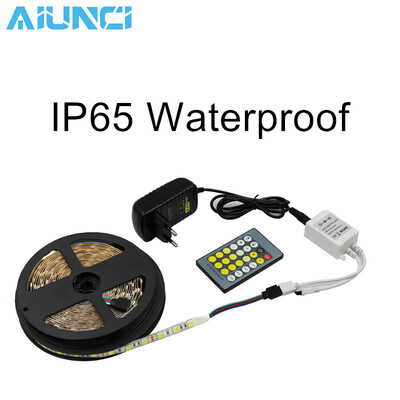 

Double Color Led Strip Light 5025 Cold White Warm White 12V Strip 5M CT Remote Controller 12V 3A Power Supply