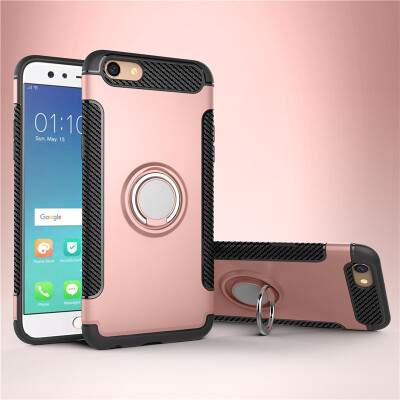 

OPPO F3 Armor Car Magnetic Suction Ring Bracket Silicon TPU Hard PC Phone Case