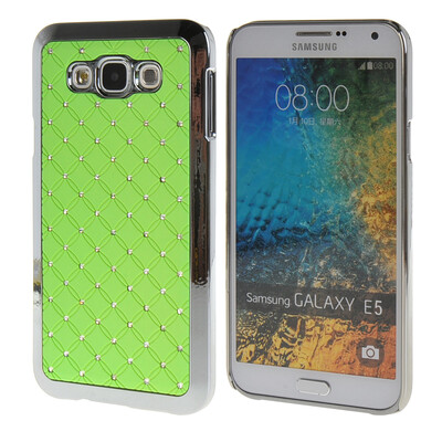 

MOONCASE Galsxy E5 Футляр Роскошные Chrome горный хрусталь Bling Звезда задняя крышка чехол для Samsung Galsxy E5 Зеленый