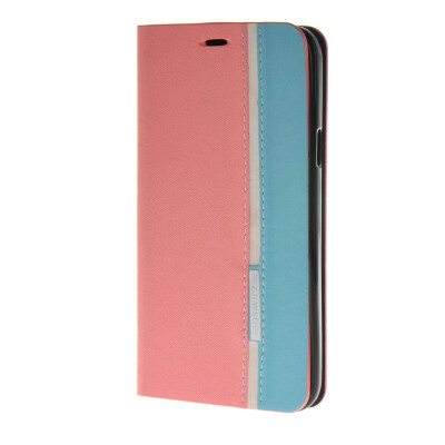 

MOONCASE Premium Synthetic Leather Wallet Flip Card Slot Holster Pouch Stand Shell Back Case Cover for Samsung Galaxy E7 Pink