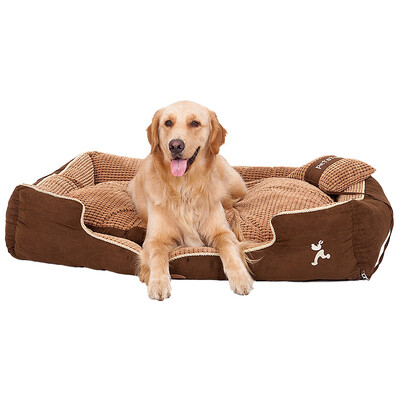 

Huayu pet hoopet kennel autumn&winter can be removable Teddy gold wool warm pet cat nest Samoyed small dog dog pet supplies Phnom Penh corn grain S