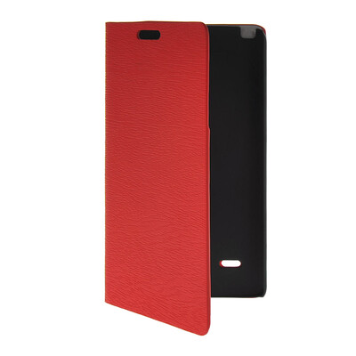 

MOONCASE Slim Leather Side Flip Wallet Card Slot Pouch with Kickstand Shell Back чехол для LG G3 Stylus / D690 Hot pink
