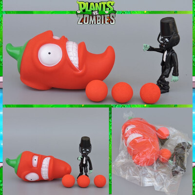 

PVZ Plants Vs Zombies Peashooter PVC Action Figure Model Toy Gifts Toys for Children High Quality Brinquedos Can Launch