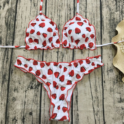

Women Sunflower Fruit Bikini Padded Push-Up Bra Swimsuit Beachwear Swimwear