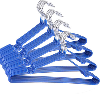 

Bingyou dipped clothes hanger 40 anti-slip wet&dry dual-use multi-function metal clothes support