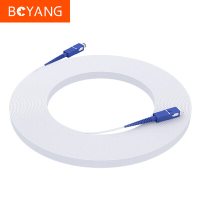 

BOYANG BY-SCSC-50M Telecom grade fiber optic cable fiber jumper 50 meters SC-SC indoor single mode single core 1 wire 2 steel low smoke halogen free fiber optic line