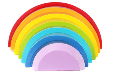 

Новая деревянная игрушка DIY Color Sort Радуга деревянные блоки ребенок образовательная игрушка детский подарок